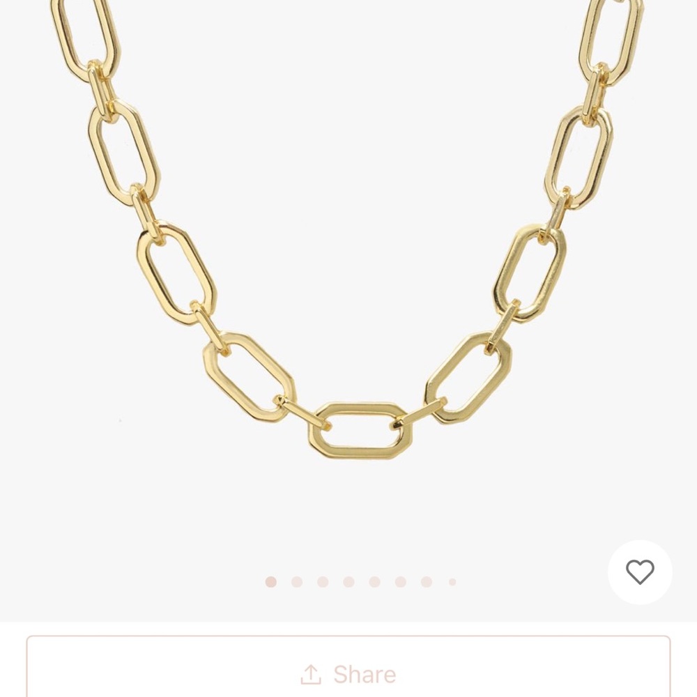 NIB! Cupcakes & Cashmere, Aubrey Gold Chain Link Necklace